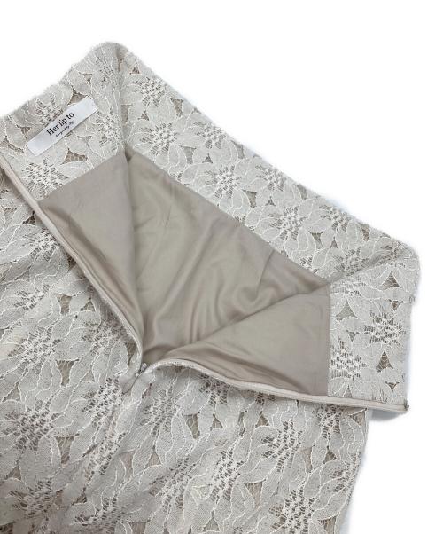 HER LIP TO（ハーリップトゥ）Her lip to (ハーリップトゥ) Floral Lace Mermaid Skirt ホワイト サイズ:Mの古着・服飾アイテム