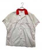 PERMANENT PRESSパーマネントプレス）の古着「ボーリングシャツ」｜ホワイト