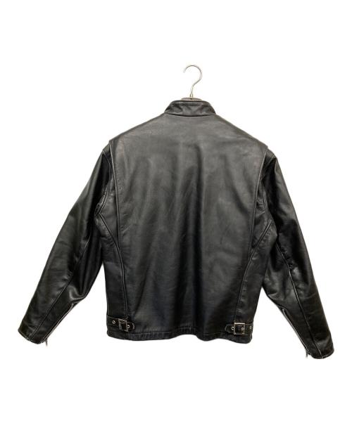 Schott（ショット）Schott (ショット) 141　ボアライナー付 レザー シングル ライダース ジャケット ブラック サイズ:40の古着・服飾アイテム