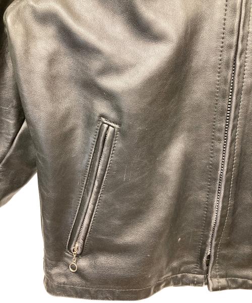 Schott（ショット）Schott (ショット) 141　ボアライナー付 レザー シングル ライダース ジャケット ブラック サイズ:40の古着・服飾アイテム
