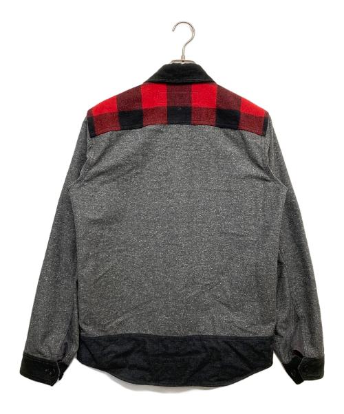 COMME des GARCONS HOMME（コムデギャルソン オム）COMME des GARCONS HOMME (コムデギャルソン オム) 切替チェックシャツ グレー サイズ:Mの古着・服飾アイテム