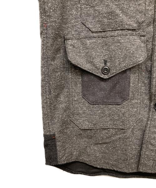 COMME des GARCONS HOMME（コムデギャルソン オム）COMME des GARCONS HOMME (コムデギャルソン オム) 切替チェックシャツ グレー サイズ:Mの古着・服飾アイテム