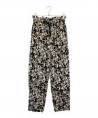 JOURNAL STANDARD relumeジャーナルスタンダード レリューム）の古着「バイカラーフラワーイージーパンツ」｜ホワイト