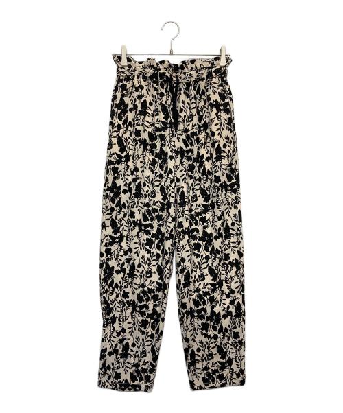 JOURNAL STANDARD relume（ジャーナルスタンダード レリューム）JOURNAL STANDARD relume (ジャーナルスタンダード レリューム) バイカラーフラワーイージーパンツ ホワイト サイズ:F 未使用品の古着・服飾アイテム