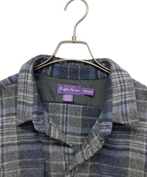 RALPH LAUREN Purple Label（ラルフ ローレン パープル レーベル）RALPH LAUREN Purple Label (ラルフ ローレン パープル レーベル) カシミヤネルシャツ パープル サイズ:Lの古着・服飾アイテム