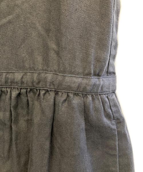 maillot（マイヨ）maillot (マイヨ) リネン半袖ワンピース ブラックの古着・服飾アイテム