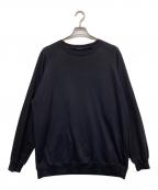 COMOLIコモリ）の古着「COTTON SILK CREWNECK」｜ネイビー