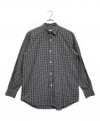 COMOLIコモリ）の古着「タータンチェックシャツ」｜ネイビー