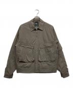 ZARAザラ）の古着「ジップアップジャケット」｜カーキ