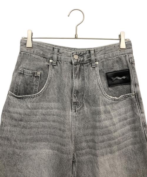 masonprince（メゾンプリンス）MASONPRINCE (メゾンプリンス) ハイウエストデニムパンツ グレー サイズ:1の古着・服飾アイテム