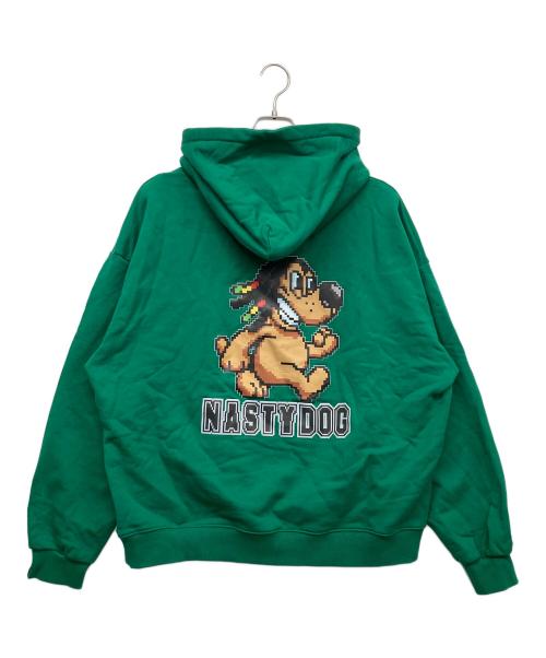 NASTY DOG（ナスティー ドッグ）NASTY DOG (ナスティー ドッグ) プルオーバーパーカー グリーン サイズ:2の古着・服飾アイテム