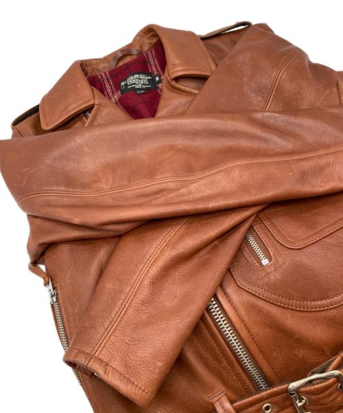 SCHOTT BROS.（ショット）SCHOTT BROS. (ショットブロス) 528US COW NEW NAKED D-POCKET RIDERS JKT ブラウン サイズ:36の古着・服飾アイテム