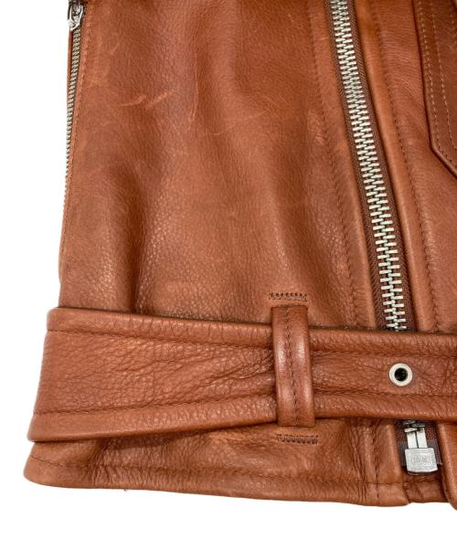 SCHOTT BROS.（ショット）SCHOTT BROS. (ショットブロス) 528US COW NEW NAKED D-POCKET RIDERS JKT ブラウン サイズ:36の古着・服飾アイテム