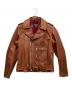 SCHOTT BROS.（ショットブロス）の古着「528US COW NEW NAKED D-POCKET RIDERS JKT」｜ブラウン