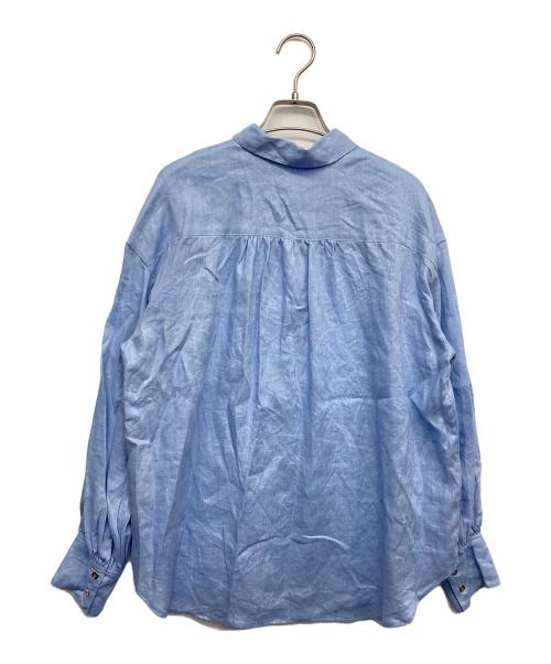 La TOTALITE（ラ ト―タリテ）La TOTALITE (ラ ト―タリテ) リネンシャツ ブルー サイズ:無しの古着・服飾アイテム