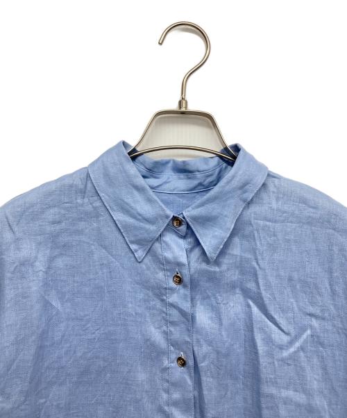 La TOTALITE（ラ ト―タリテ）La TOTALITE (ラ ト―タリテ) リネンシャツ ブルー サイズ:無しの古着・服飾アイテム