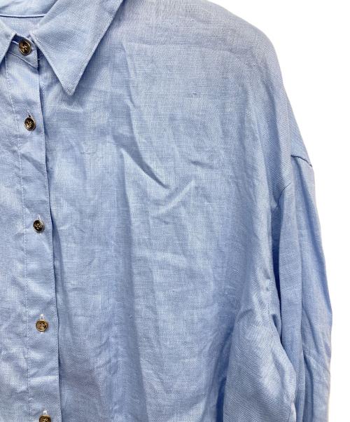 La TOTALITE（ラ ト―タリテ）La TOTALITE (ラ ト―タリテ) リネンシャツ ブルー サイズ:無しの古着・服飾アイテム