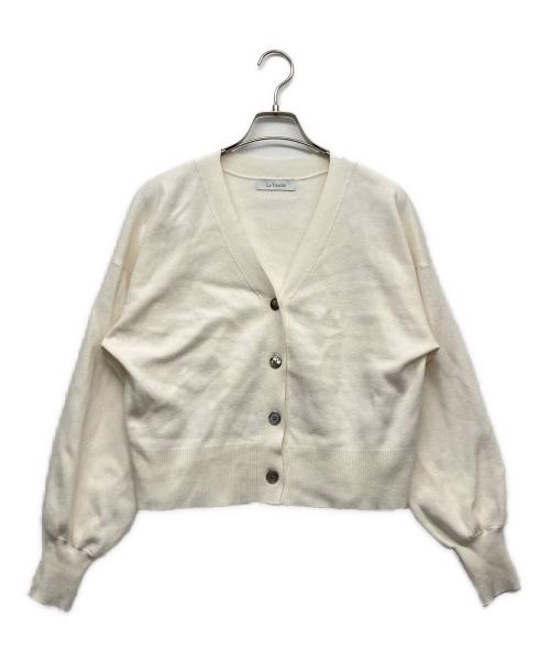 La TOTALITE（ラ ト―タリテ）La TOTALITE (ラ ト―タリテ) コットンアクリルカーディガン ホワイト サイズ:記載無の古着・服飾アイテム