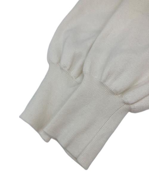 La TOTALITE（ラ ト―タリテ）La TOTALITE (ラ ト―タリテ) コットンアクリルカーディガン ホワイト サイズ:記載無の古着・服飾アイテム