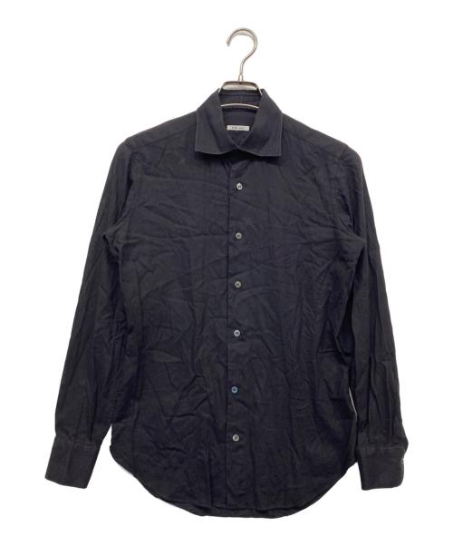 FRAY（フライ）FRAY (フライ) ワイドカラーシャツ ネイビー サイズ:14　1/2-37の古着・服飾アイテム