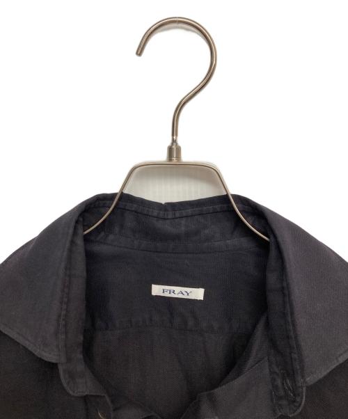 FRAY（フライ）FRAY (フライ) ワイドカラーシャツ ネイビー サイズ:14　1/2-37の古着・服飾アイテム