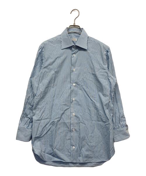 BORRIELLO（ボリエッロ）BORRIELLO (ボリエッロ) ワイドカラーシャツ ブルー サイズ:40の古着・服飾アイテム