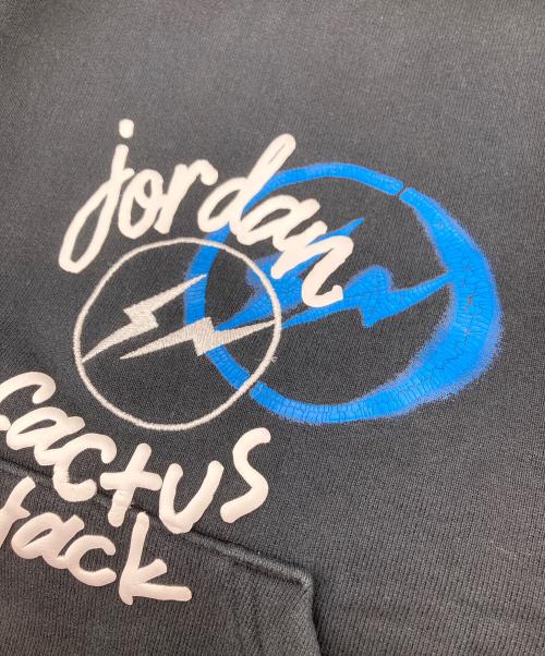 JORDAN（ジョーダン）JORDAN (ジョーダン) TRAVIS SCOTT (トラヴィス・スコット) FRAGMENT (フラッグメント) Tsf Fleece Pullover ブラック サイズ:Mの古着・服飾アイテム
