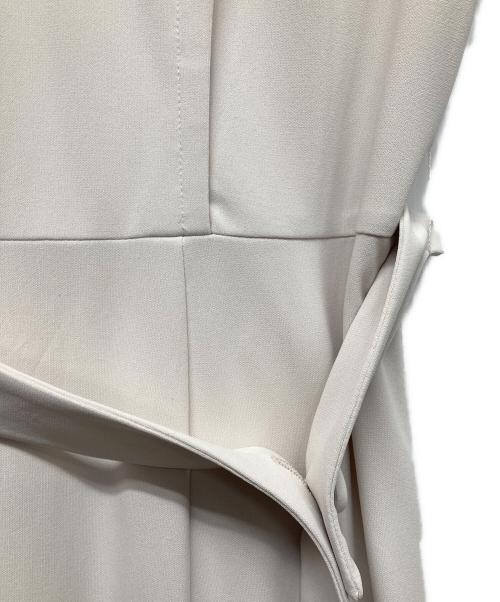 MICHEL KLEIN（ミッシェルクラン）MICHEL KLEIN (ミッシェルクラン) Vネックジャージーワンピース ホワイト サイズ:38 未使用品の古着・服飾アイテム