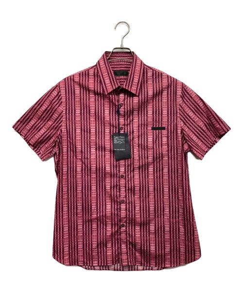 PRADA（プラダ）PRADA (プラダ) 半袖総柄シャツ ショッキングピンク サイズ:42の古着・服飾アイテム