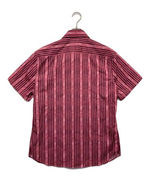 PRADA（プラダ）PRADA (プラダ) 半袖総柄シャツ ショッキングピンク サイズ:42の古着・服飾アイテム