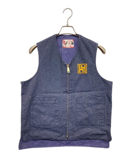 YAMANE（ヤマネ）YAMANE (ヤマネ) 刺繍ベスト ブラック サイズ:40の古着・服飾アイテム
