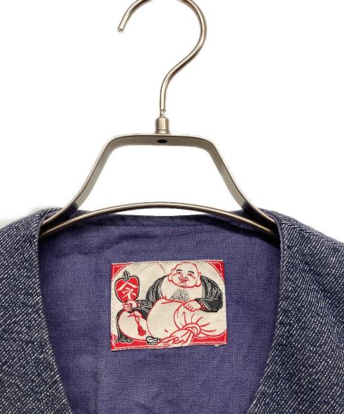 YAMANE（ヤマネ）YAMANE (ヤマネ) 刺繍ベスト ブラック サイズ:40の古着・服飾アイテム