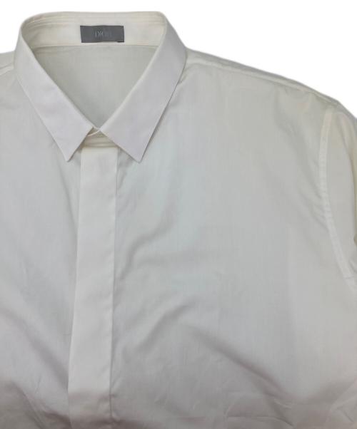Christian Dior（クリスチャン ディオール）Christian Dior (クリスチャン ディオール) BEE刺繍ドレスシャツ ホワイト サイズ:43の古着・服飾アイテム