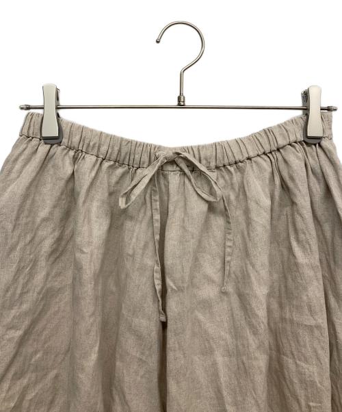 nest Robe（ネストローブ）nest Robe (ネストローブ) リネンギャザースカート ベージュ サイズ:Fの古着・服飾アイテム