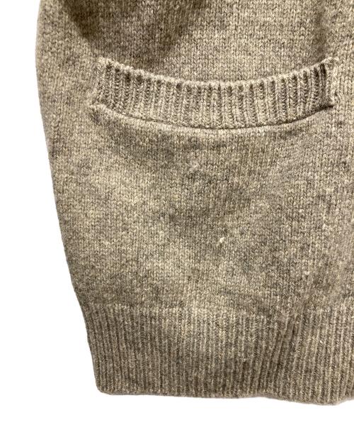 nest Robe（ネストローブ）nest Robe (ネストローブ) パウダーWフードリボンカーディガン ベージュ サイズ:Fの古着・服飾アイテム