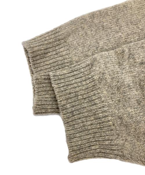 nest Robe（ネストローブ）nest Robe (ネストローブ) パウダーWフードリボンカーディガン ベージュ サイズ:Fの古着・服飾アイテム