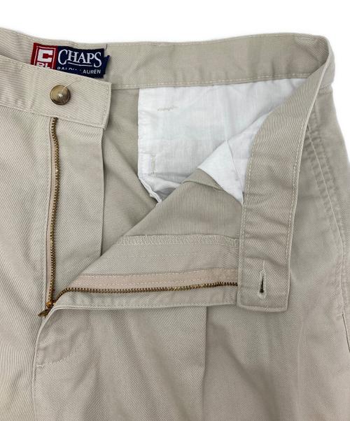 CHAPS RALPH LAUREN（チャップス ラルフローレン）CHAPS RALPH LAUREN (チャップス ラルフローレン) ツータックパンツ ベージュ サイズ:W34 L32の古着・服飾アイテム