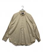 RALPH LAURENラルフローレン）の古着「ボタンダウンシャツ」｜ベージュ