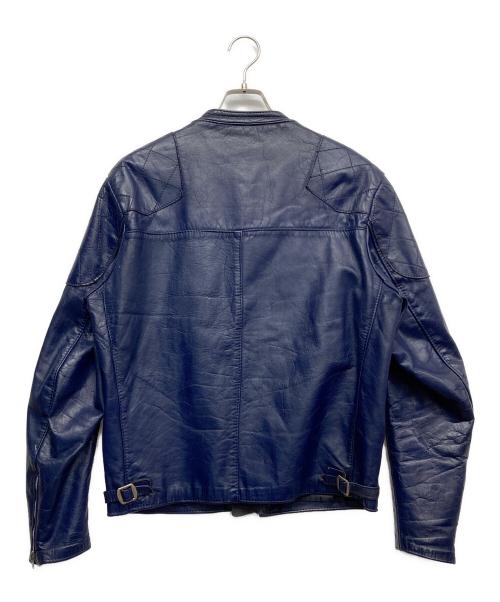 Lewis Leathers（ルイスレザース）Lewis Leathers (ルイスレザース) シングルライダースジャケット ブルー サイズ:38の古着・服飾アイテム