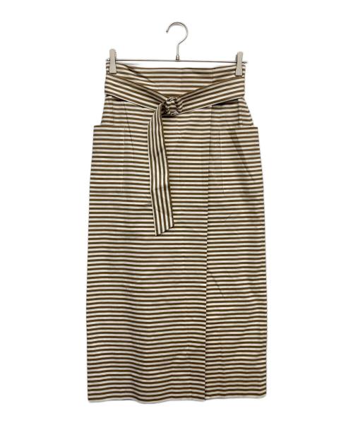 TIARA（ティアラ）TIARA (ティアラ) タイトスカート ブラウン サイズ:記載無 未使用品の古着・服飾アイテム