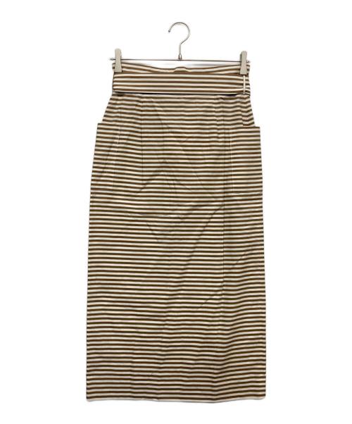 TIARA（ティアラ）TIARA (ティアラ) タイトスカート ブラウン サイズ:記載無 未使用品の古着・服飾アイテム