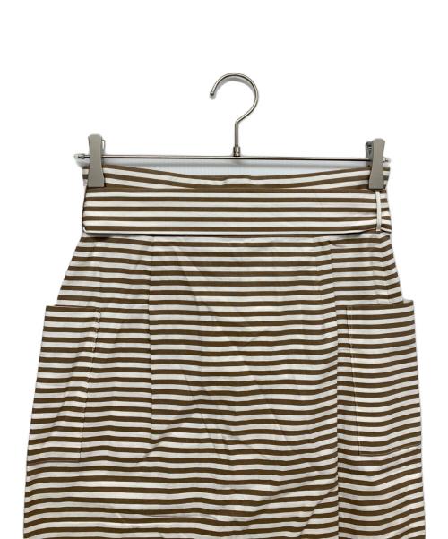 TIARA（ティアラ）TIARA (ティアラ) タイトスカート ブラウン サイズ:記載無 未使用品の古着・服飾アイテム