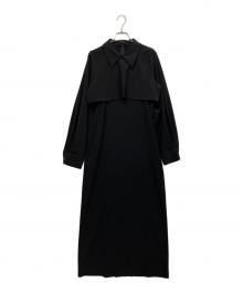 GALLARDA GALANTE（ガリャルダガランテ）の古着「レイヤードワンピース」｜ブラック