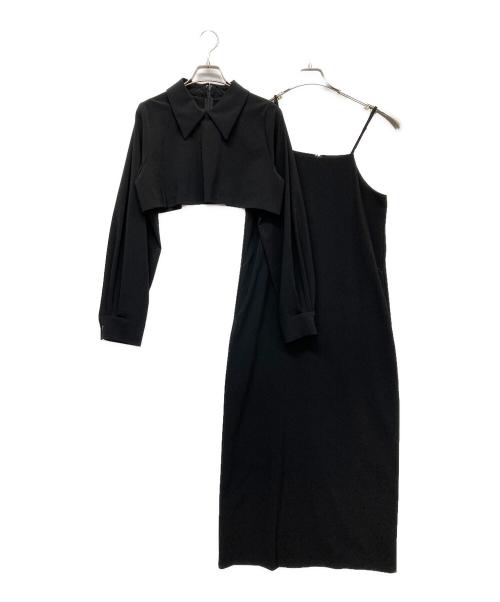 GALLARDA GALANTE（ガリャルダガランテ）GALLARDA GALANTE (ガリャルダガランテ) レイヤードワンピース ブラック サイズ:FREEの古着・服飾アイテム