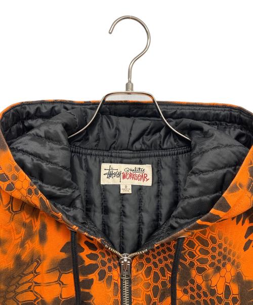stussy（ステューシー）stussy (ステューシー) WORK JACKET KRYPTEK CAMO オレンジ サイズ:Sの古着・服飾アイテム