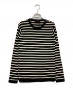 Couture d'adamクチュールドアダム）の古着「RENOWA BORDER KNIT」｜アイボリー×ブラック