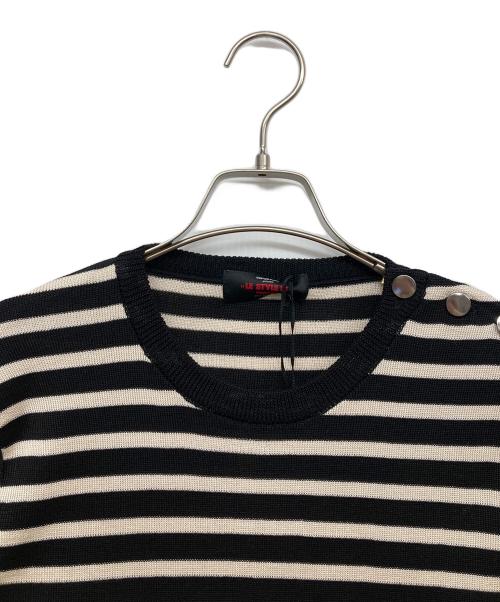 Couture d'adam（クチュールドアダム）COUTURE D'ADAM (クチュールドアダム) RENOWA BORDER KNIT アイボリー×ブラック サイズ:38 未使用品の古着・服飾アイテム