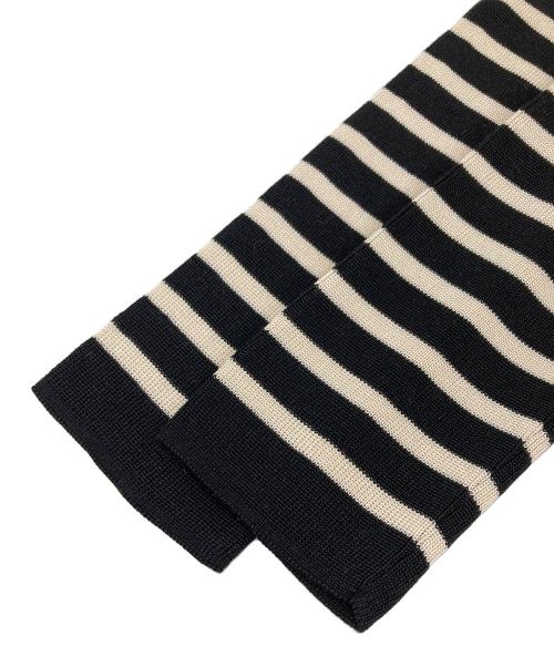 Couture d'adam（クチュールドアダム）COUTURE D'ADAM (クチュールドアダム) RENOWA BORDER KNIT アイボリー×ブラック サイズ:38 未使用品の古着・服飾アイテム