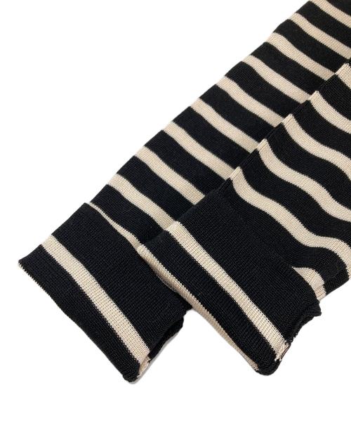 Couture d'adam（クチュールドアダム）COUTURE D'ADAM (クチュールドアダム) RENOWA BORDER KNIT アイボリー×ブラック サイズ:38 未使用品の古着・服飾アイテム