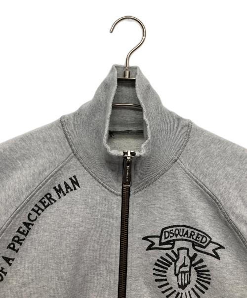 DSQUARED2（ディースクエアード）DSQUARED2 (ディースクエアード) ジップアップスウェット グレー サイズ:Mの古着・服飾アイテム